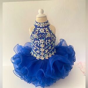 Girls glitz pageant princess birthday cupcake dress